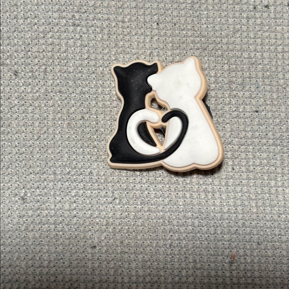 Black and White Cats Shoe Charm CROCS Jibbitz~Hard to find